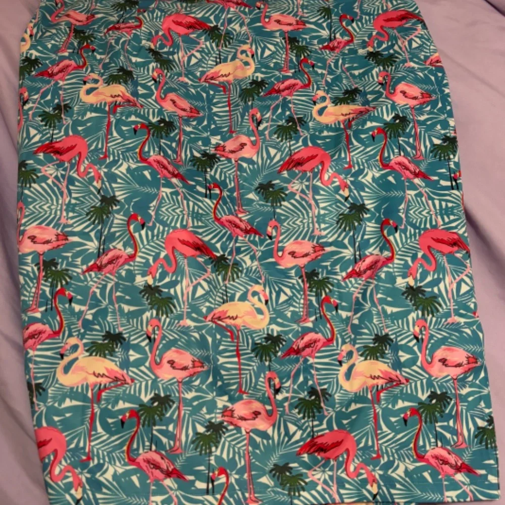 Lindy Bop Naomi Flamingo Skirt UK 22 - Picture 4 of 6